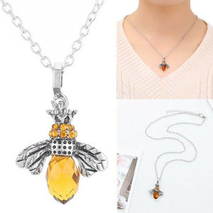 Honey Bee Crystal Women's Necklace
